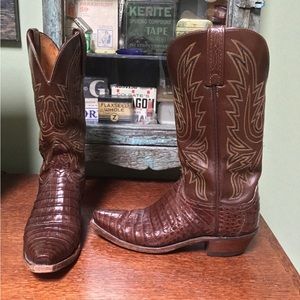 Lucchese 1883 women’s crocodile cowboy boots